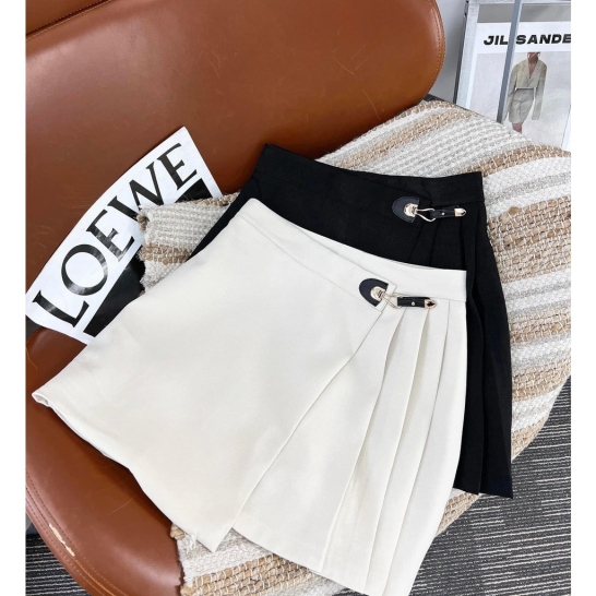 Chân váy khoá da 2 màu thumb