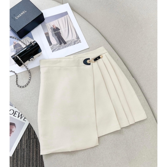 Chân váy khoá da 2 màu thumb