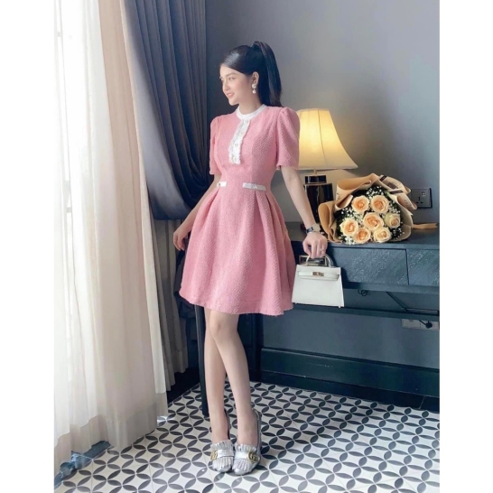 Váy dạ viền 3 màu thumb