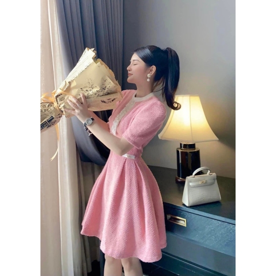 Váy dạ viền 3 màu thumb