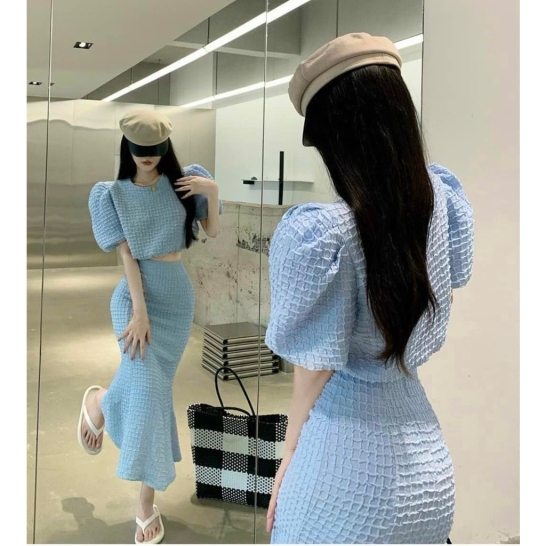 Set áo tay bồng + cv thumb