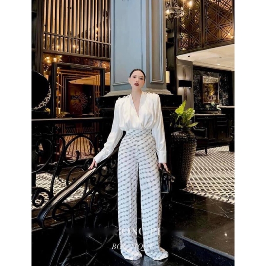 Set sơ mi + Quần suông lụa thumb