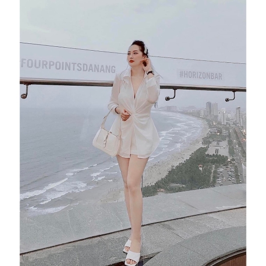 Set sơ mi xoắn eo 2 màu thumb