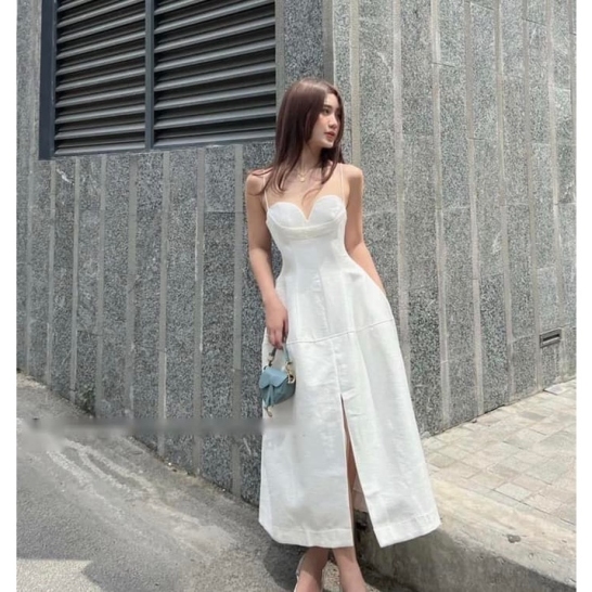 Váy cup ngực xẻ tà 3 màu thumb