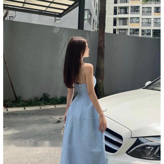 Váy cup ngực xẻ tà 3 màu thumb