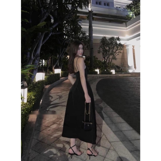 Váy cup ngực xẻ tà 3 màu thumb