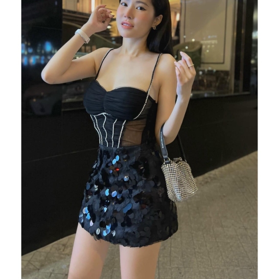 Váy lưới da cá TKCC thumb