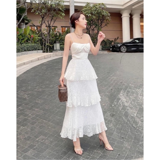 Váy lưới hoa tầng thumb