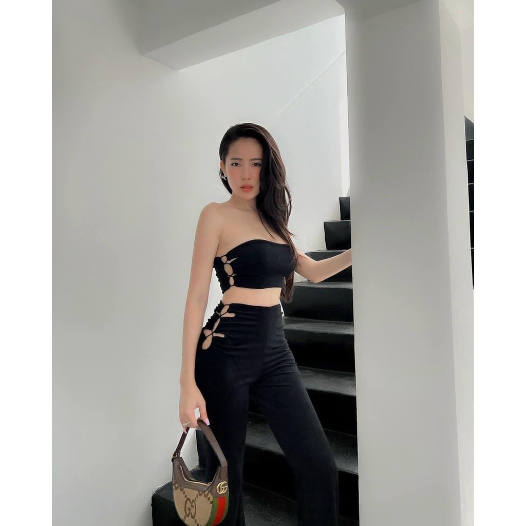 Set áo quây đan dây 3 màu