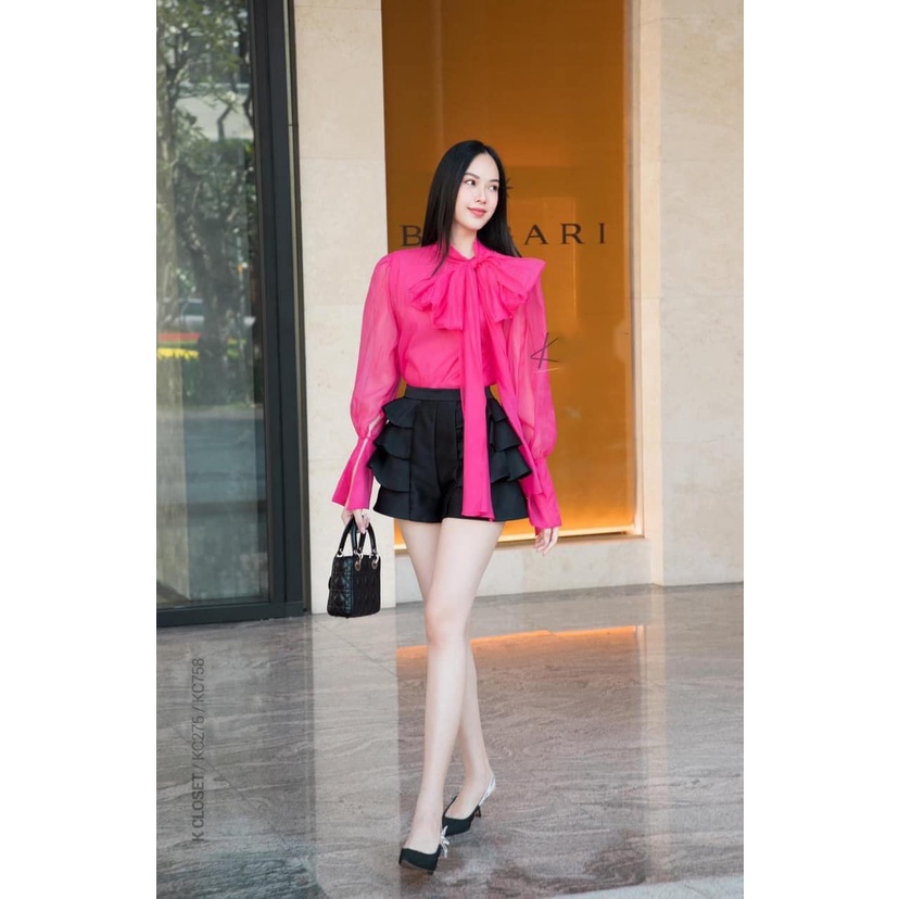 Set sơ mi buộc nơ