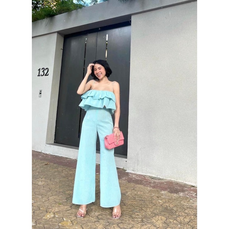 Set áo tầng quần suông 3 màu