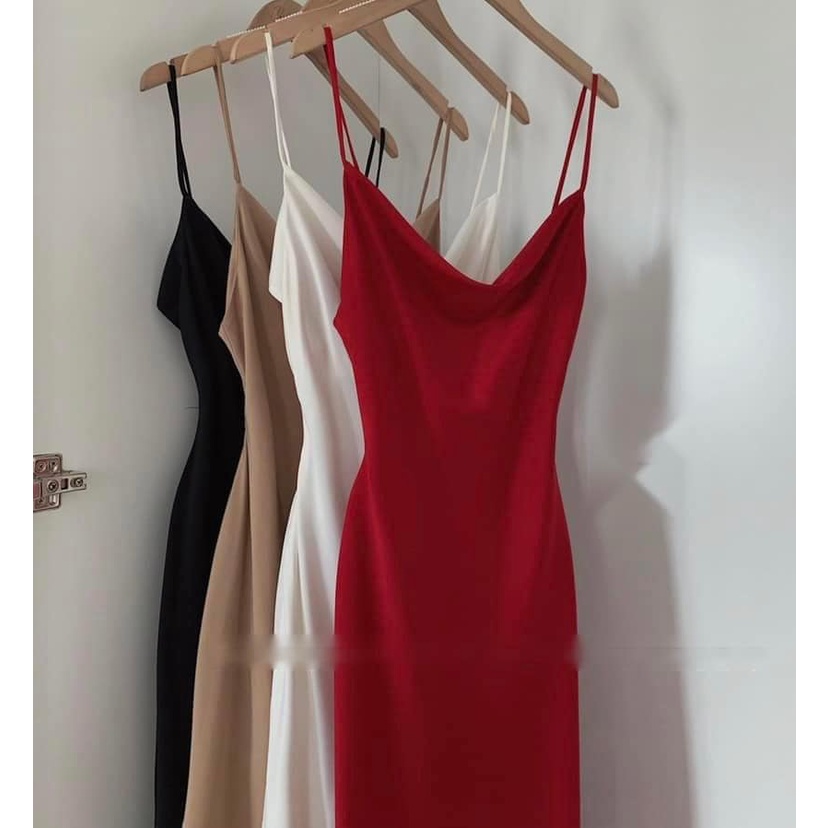 Váy lụa 2s 4 màu