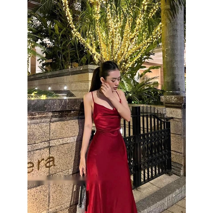 Váy lụa 2s 4 màu