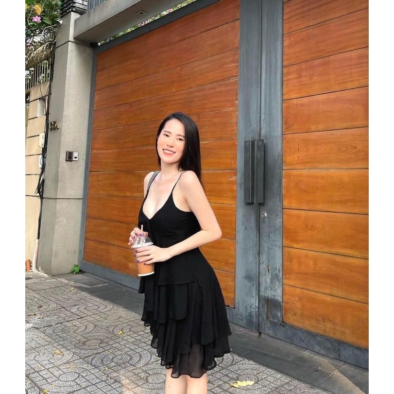 Váy bèo tầng 2s 4 màu