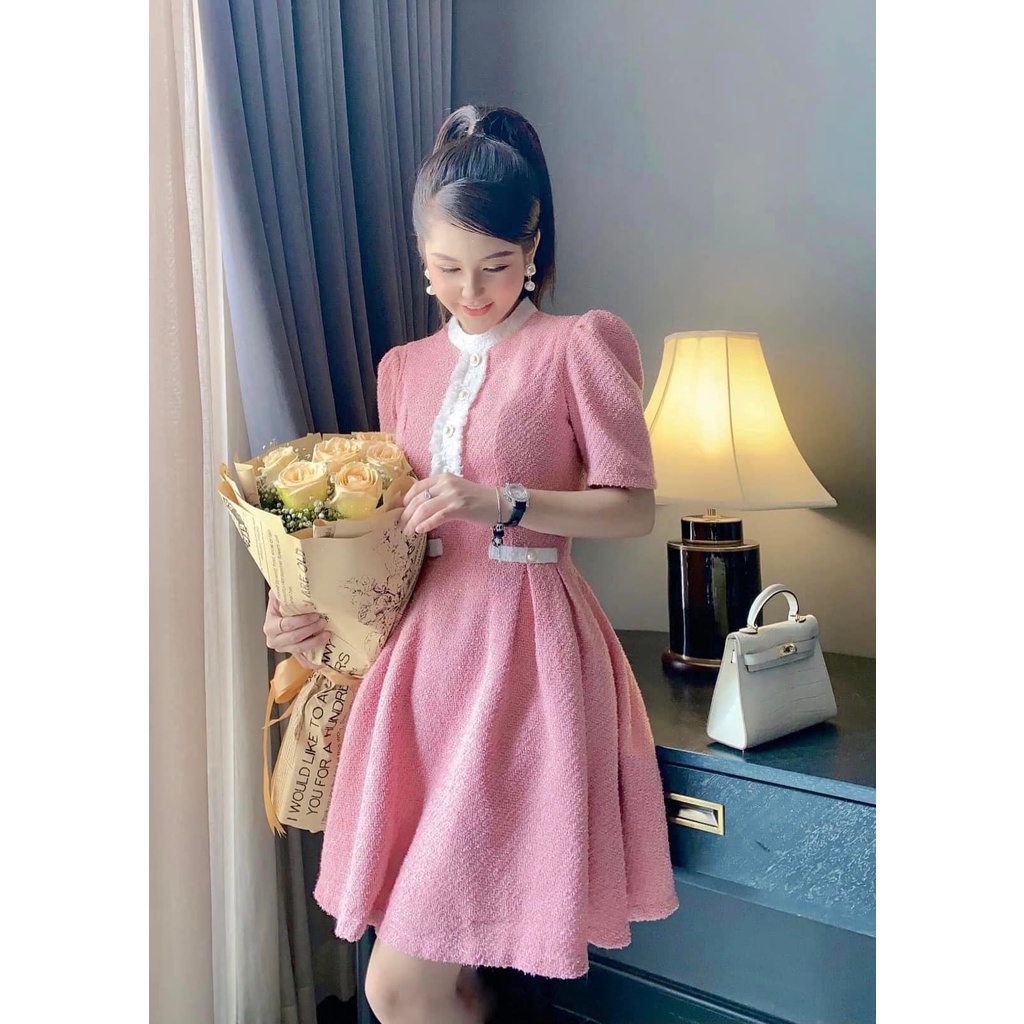 Váy dạ viền 3 màu