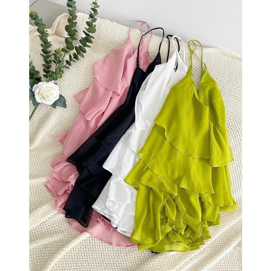 Váy bèo tầng 2s 4 màu