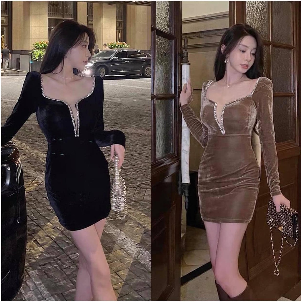 Body nhung viền đá