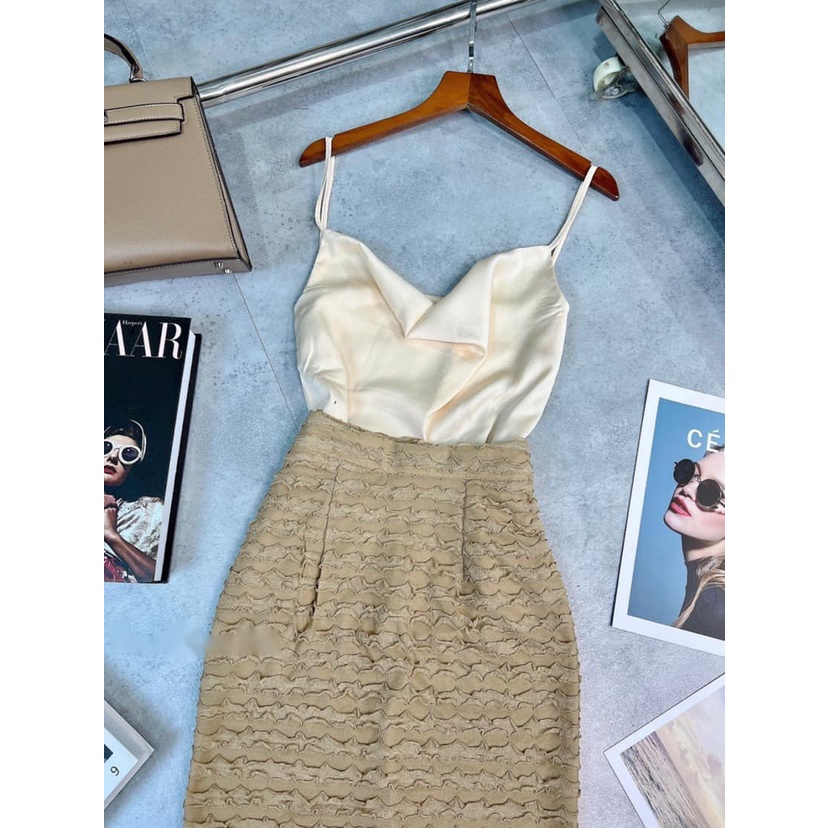 Set áo lụa + cv nhăn