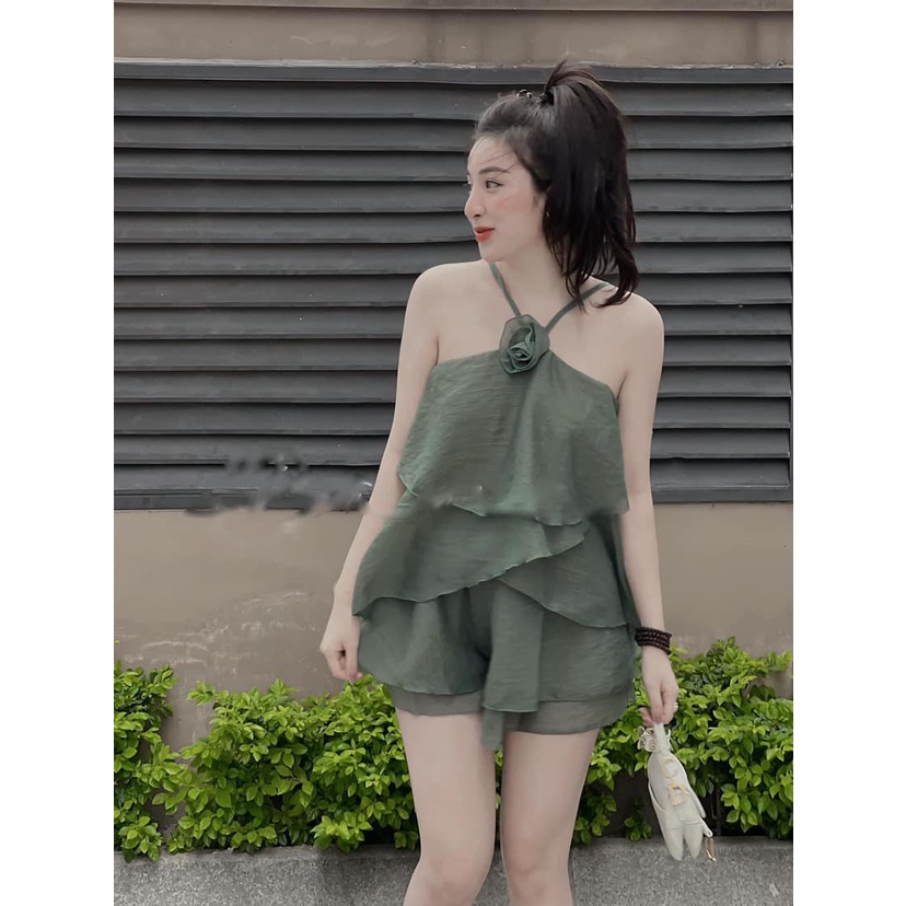 Set tơ yếm 2 màu