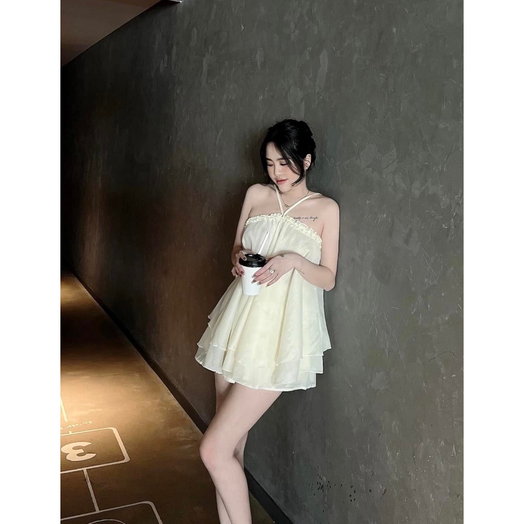 Set tơ yếm 2 màu