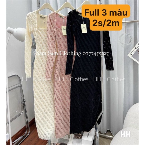 Váy body đuôi cá 3 màu