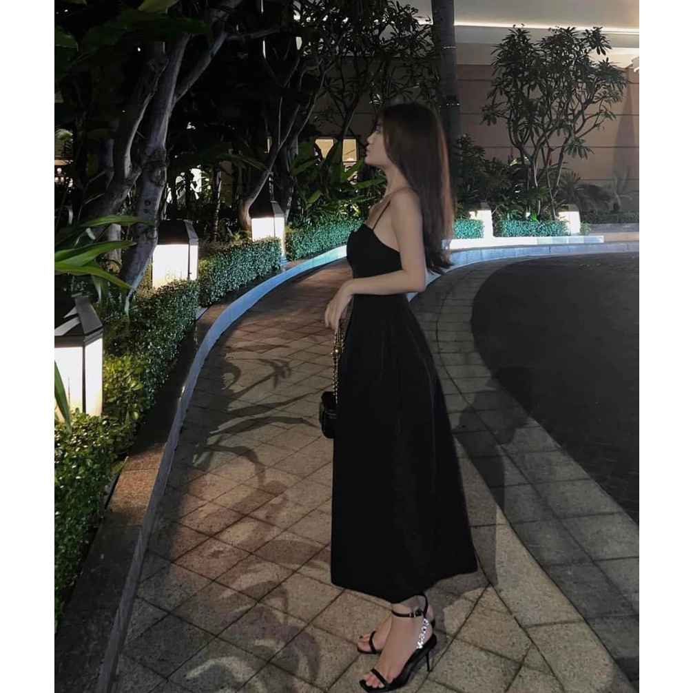 Váy cup ngực xẻ tà 3 màu