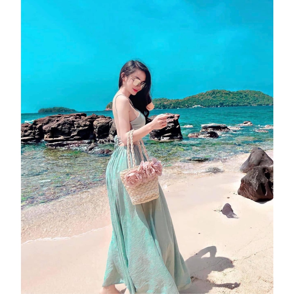Maxi yếm dây thừng