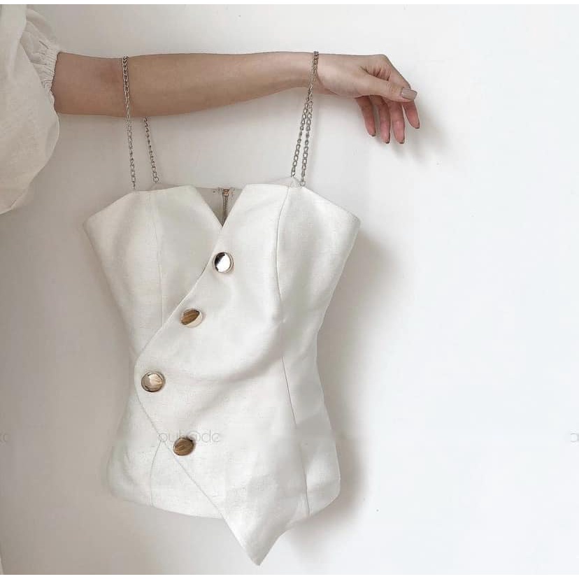 Áo xích hai màu tafta